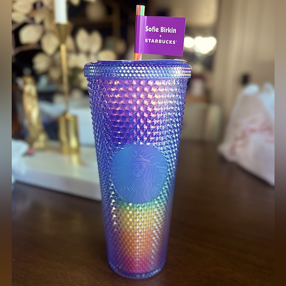 NEW 2024 STARBUCKS x Sofie Birkin 24 oz Sparkle Studs Cold Cup Limited Edition - Picture 3 of 5